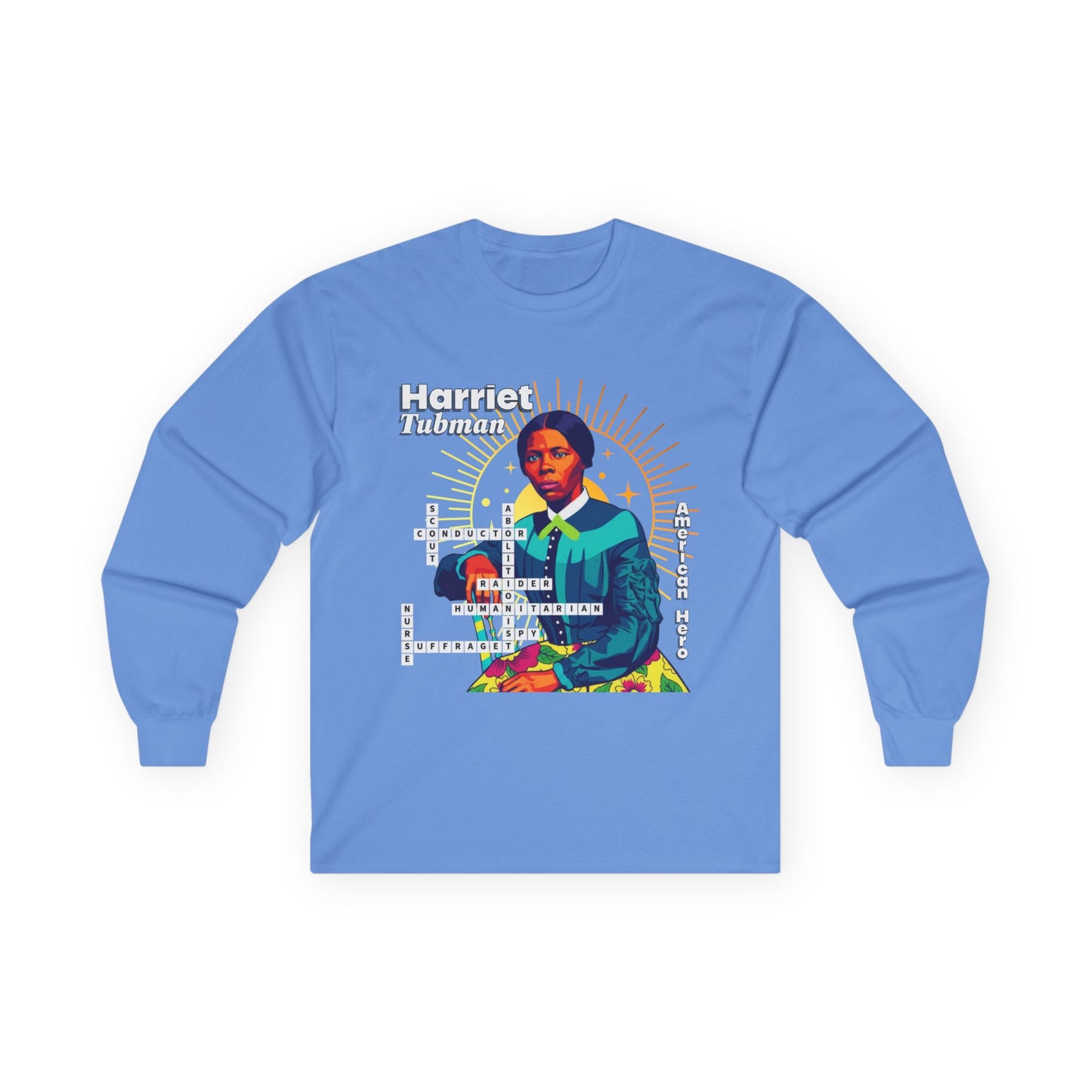 Harriet Tubman Colorized Crossword Tee